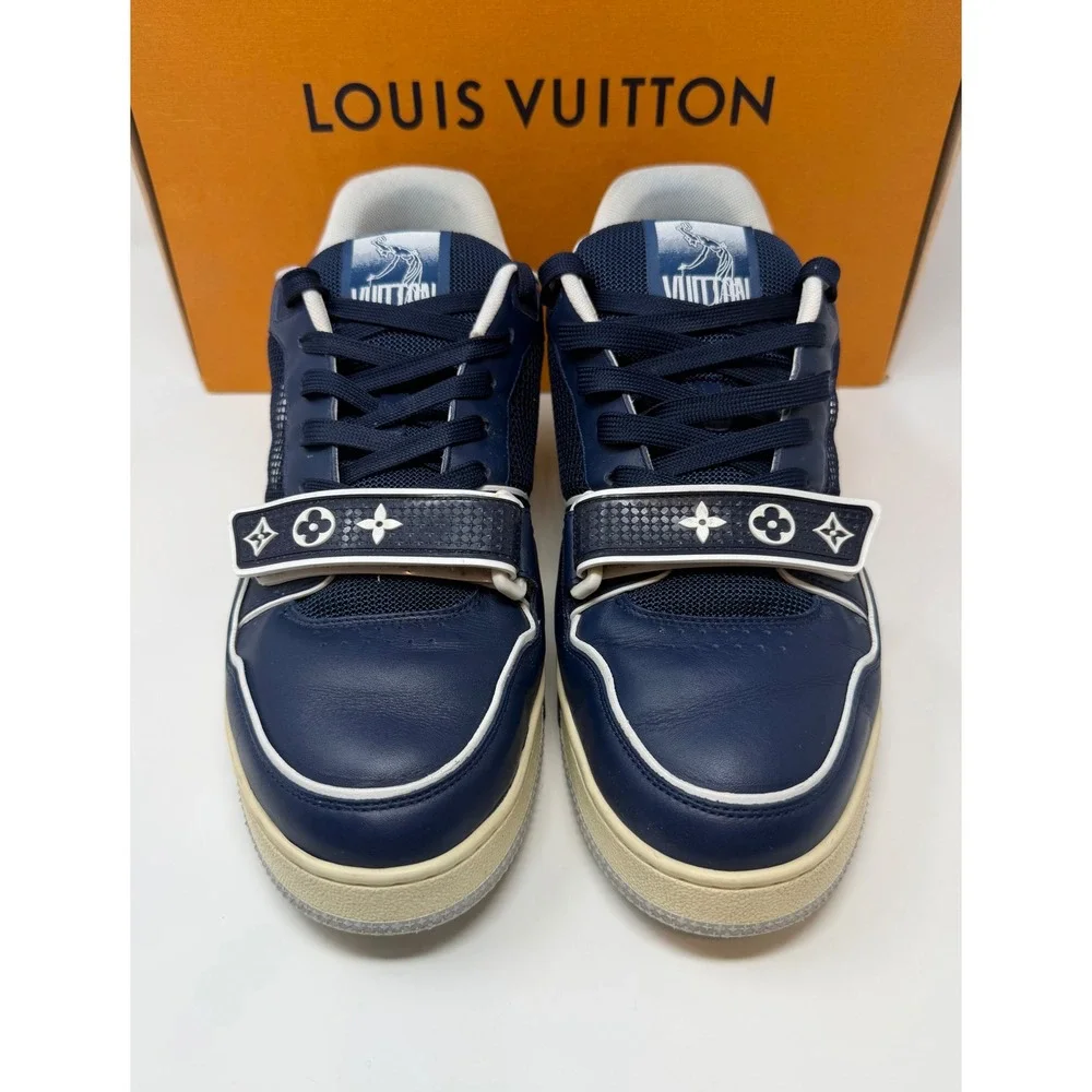 Louis Vuitton Trainer NYC Exclusive Navy Mesh Size 9.5 US 8.5 LV